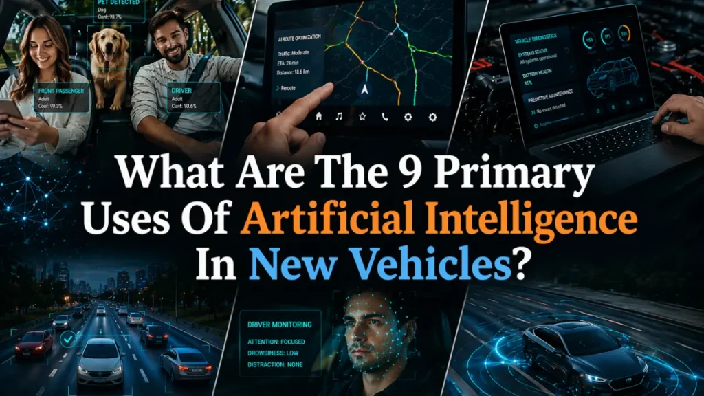 What Are The 9 Primary Uses Of Artificial Intelligence In New Vehicles