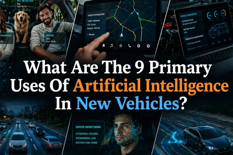 What Are The 9 Primary Uses Of Artificial Intelligence In New Vehicles