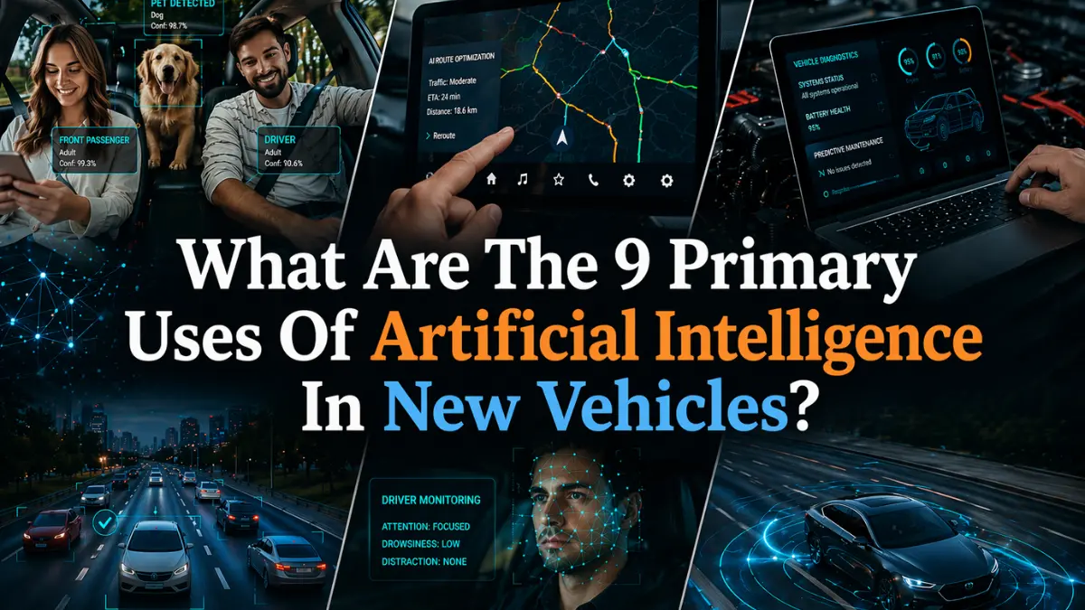 What Are The 9 Primary Uses Of Artificial Intelligence In New Vehicles