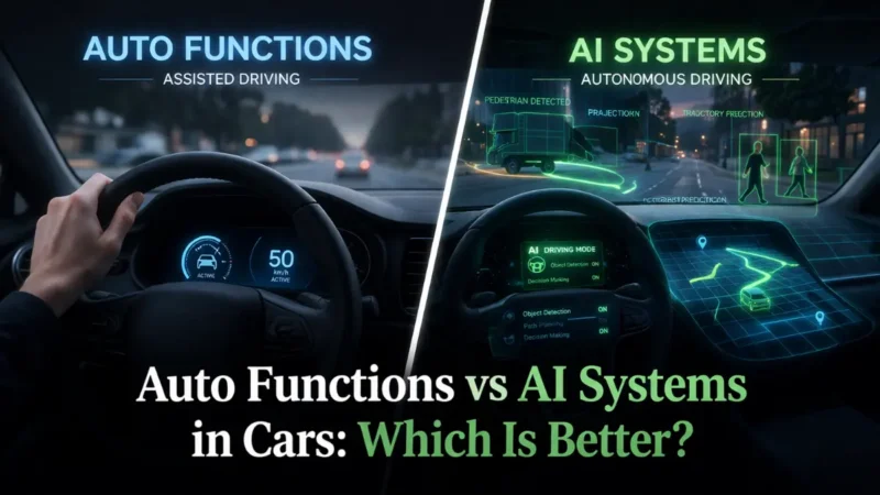 What is the difference between Automatic Functions vs AI Systems in Cars?